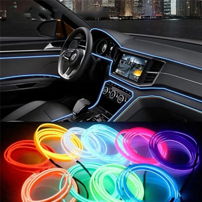 GlowLine™ Interior EL Neon Strip – Transform Your Car Instantly